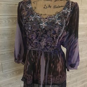 Dress barn purple blouse